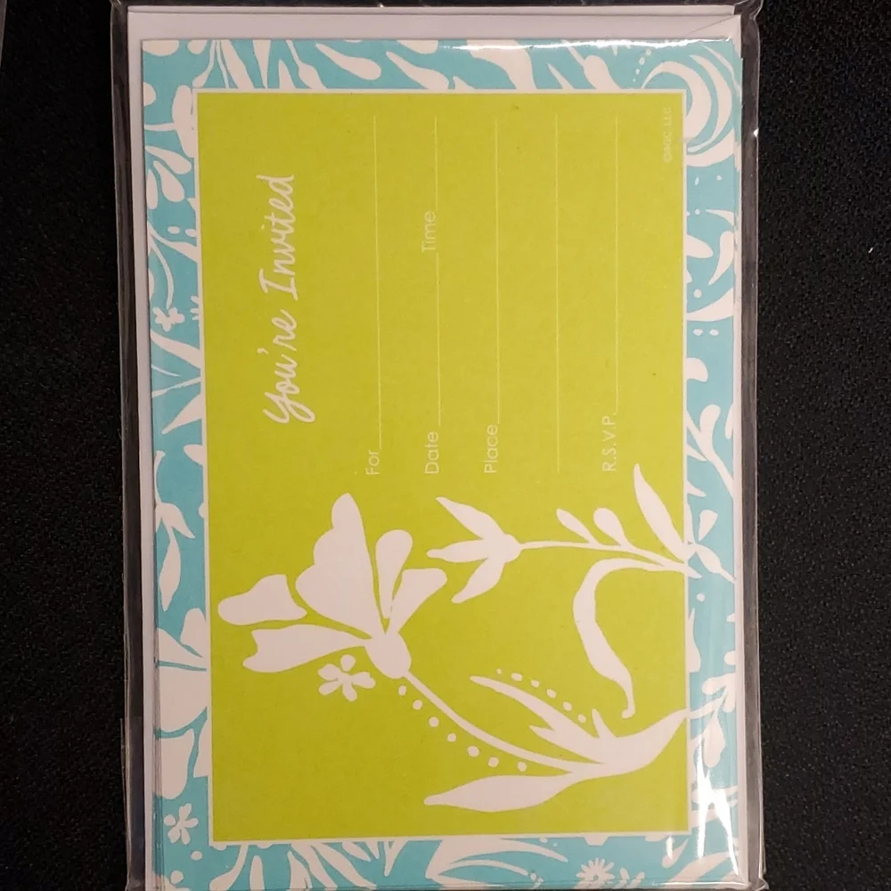 Set of 5 packs of invitations (8 invites per pack‎ so 40 total)